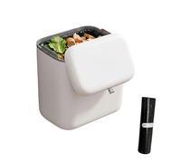 Cjytdkj Food Waste Bin, 8 L Hanging Food Caddy Bins for Kitchen, Lid