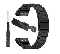 CJYVZN Metal Strap for Garmin Swim 2 watch band for Garmin Forerunner 45/45S Smartwatch Replacement Wrist Band Accessory (B(Folding buckle)), Medium