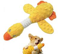 CJZJPV Upgraded Indestructible Dog Toys for Aggressive Chewers Small Medium Large Dogs, Crinkle Squeaky Plush Dog Chew Toys for Teething to Keep Them Busy, Tough Stuffed Goose Puppy Pet Toy