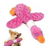 CJZJPV Upgraded Indestructible Dog Toys for Aggressive Chewers Small Medium Large Dogs, Crinkle Squeaky Plush Dog Chew Toys for Teething to Keep Them Busy, Tough Stuffed Goose Puppy Pet Toy