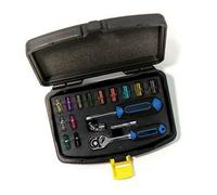CK 17 Piece 1/4" Drive Bi-Hex Multi Coloured Sure Socket & Ratchet Set, T4658