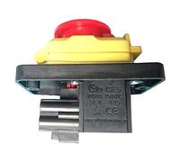 CK-5 250V 10(8) A 4 Pins Waterproof Electromagnetic Push Button Switch Electric Tool Emergency Stop Switches for Industrial Woodshop and Metalwork Machines