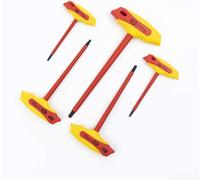 CK 5 Piece 1000V Insulated VDE T Handle Hex Allen Key Set, 3mm-6mm - T4422-SET
