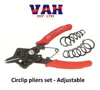 CK Adjustable Internal Or External Circlip Plier Set