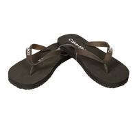 CK CALVIN KLEIN JEANS woman flip flops beach or pool slipper lace with logo arti