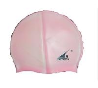 ck collection ltd SWIMMING CAP UNISEX SILICON SWIM HAT 1 SIZE FIT ALL WATERPROOF LIGHTWEIGHT (pink)