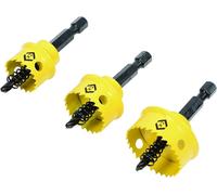 CK 3 Piece Sheet Metal Stainless Steel, Alloy 20mm,25mm,32mm Holesaw Set, T3213A