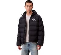 CK JEANS Men's LS NYLON MONOGRAM PUFFER JKT LV04RD528G Jackets, Blue, L