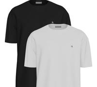CK Jeans Men's SS Classic Monogram TEE 2PK LV04RD001G Tees, Multi, M