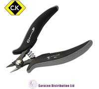 CK MICRO PRECISION ESD ECOTRONIC SIDE CUT PLIERS, RELIEVED JAW - T3888