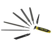 C.K Tools Multi File & Saw 8pc Kit, Universal Quick Change Files & Hand Saws Set for Wood, Metal, Plasterboard & Plastic, Reciprocating Jab Sawing, Metal Files for Steel, Recip Drywall Saw CK T0820-2