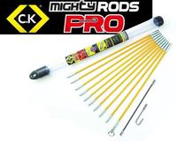 CK Tools C.k Tools Mightyrod Pro Cable Rod Toolbox Set 3.3M Cable Pull Rods Router T5419
