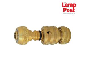 CK Tools G7905 1/2" Brass Full Hose Connector Garden Water Male & Female