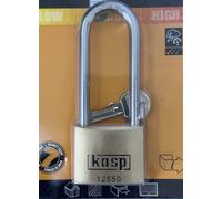 Kasp 125 Premium Brass Padlock - 50x80 Millimeters - Long Shackle