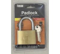 CK Tools Kasp K12060D Solid Brass Padlock 60mm with Hardened Steel Shackle