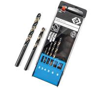 CK Tools T3104 Cobalt Split Point Drill Bit Set of 6