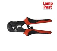 CK Tools T3853 Ratchet Crimping Pliers for Pass Through Modular Plugs RJ45 190mm