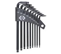 CK Tools T4409 Hexagon Key Set for TX Tamperproof Set of 9