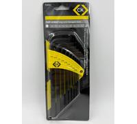 CK Tools T4444I Allen Key Set Ball End Long Arm Hex AF Imperial 5/64" - 3/8"