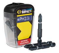 CK Tools T4560 PH2LD10 Blue Steel Impact Screwdriver Bit 50mm PH2 Box of 10