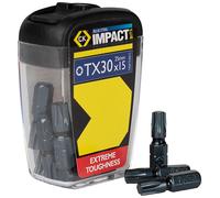CK Tools T4560 TX30D15 Blue Steel Impact Screwdriver Bit 25mm TX30...