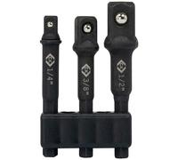CK Tools T4572 Vorteck Impact Socket Adaptors, 150 mm, 3-pcs
