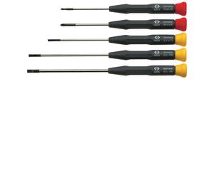 CK Tools T4880X/5 Precision Screwdriver Slotted/PH Set Of 5