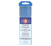 CK Worldwide Welding Electrode 1/16" x 7", 10 Pack - Tungsten, Low Alloyed Steels, Aluminum, Magnesium, Titanium, Nickel, Copper