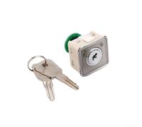 CK2912 Zinc Alloy Cylinder Lock for Elevator Buttons, Burglary Resistant Key Switch, 33 mm for Fire Protection & Railway (Square Lock)