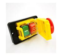CK5 AC250V 4-Pin Start Stop No Volt Release Push Button Switch Common to woodshop and Metalwork Machines EFDSVUHE