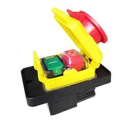 CK5 CK-5 125V 250V 4 Pins Waterproof Electromagnetic Push Button Switch Emergency Stop Pushbutton Switches IDGTTLDF(220V)