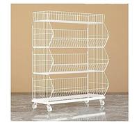 ckable Metal Wire Fruit and Vetable Basket, Multi-Tier Display Rack for Kitchen, Office, Pharmacy - nizatal Shelving Unit (Color:)