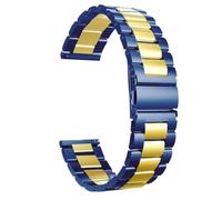 CKAKZTPTEV Metal Watch Straps For Men Women Smart Watch Strap For Watch Band With Quick Release·(Blue gold,22mm)