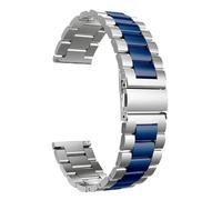 CKAKZTPTEV Metal Watch Straps For Men Women Smart Watch Strap For Watch Band With Quick Release·(Silver blue,24mm)