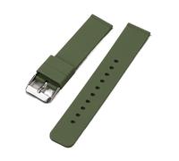 CKAKZTPTEV Silicone Watch Strap Quick Release Men's And Women's Watch Accessories Strap(Army green,15mm)