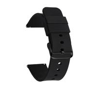 CKAKZTPTEV Silicone Watch Strap, Quick Release Men's And Women's Watch Accessory Strap(Black-Black,10mm)