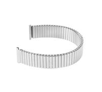 CKAKZTPTEV Stainless Steel Metal Elastic Watch Strap Adjustable Wristband Men Women Universal Replacement Bracelet(Sliver,20mm)
