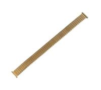 CKAKZTPTEV Watch Elastic Spring Elastic Watch Strap Elastic Metal Elastic Bracelet(Gold,16mm)