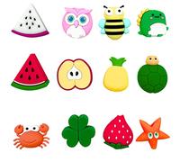 CKANDAY 12 Pack Cute Fruits Animal Cable Protector Saver Chompers Chewers Buddies Protection for Cellphone Phone Accessories Charger Cord USB Charging Cable