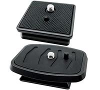 CKANDAY 2 Pcs 41mm & 43mm Tripod Quick Release Plates, Black, Camera Mounting Adapter, Compatible with Ambico, Sunpak, Kalimar, Zomei Tripod Mount