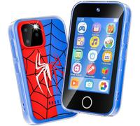 CKATE Kids Phone, 3.5" Touchscreen Kids Smart Phone | Eye-friendly, 1000mAh Long battery life | Puzzle Games, Music, Dual Camera | 4 5 6 7 8 9 10 11 12 Year Old Girl Gifts & Boys Gifts Spider Blue