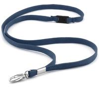 Ckb Ltd 100 Navy Blue Premium Lanyards Neck Strap With Breakaway And Swivel Metal Clip For Id Card Holder Lanyard Plain
