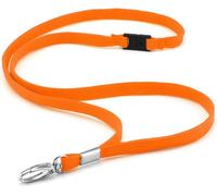 Ckb Ltd 100 Orange Premium Lanyards Neck Strap With Breakaway And Swivel Metal Clip For Id Card Holder Lanyard Plain