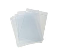 CKB Ltd 100x A6 Vertical Extra Large Portrait Clear ID Badge Card Holders Plastic Pocket Pouches 17.5cm x 11.8cm - Holds A6 Card Size 105 x 148mm