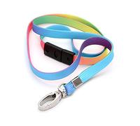 CKB LTD® 100x Breakaway Fade Multi-Coloured Ombré Striped Premium Safety Lanyard Neck Strap Swivel Metal Clip For ID Card Holder Fun Funky Novelty Cool Lanyards Multicoloured - Pull Quick Release