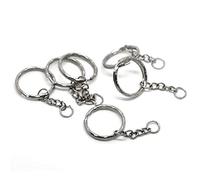 CKB LTD 30x Blank Keyrings Key Ring Craft Chain Rings Wholesale Craft CKB-19405