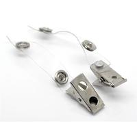 CKB Ltd 500 x Crocodile Clips Metal/Plastic for ID Badge Holder Strap 85 x 13mm