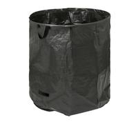 CKB LTD 500L Heavy Duty Garden Waste Bags with Strong Handles, Black, 1pc | Foldable Woven Sacks for Leaves, Grass, Weeds and Hedge Cuttings. Perfect size for a Car Boot