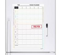 CKB LTD 7 Day Magnetic Family Planner Fridge Board Planner Chart Six People Individuals Chore Rota Chart