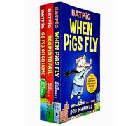 CKB Ltd A Batpig Series 3 Books Collection Set By Rob Harrell (When Pigs Fly, Too Pig To Fail & Go Pig Or Go Home)